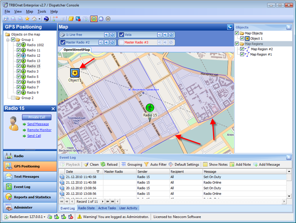 TRBOnet™ GSP Monitoring